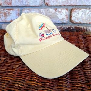 ⛱️ Palapa Beach Buttercup Yellow Baseball Cap Curacao Resortwear Embroidered Hat